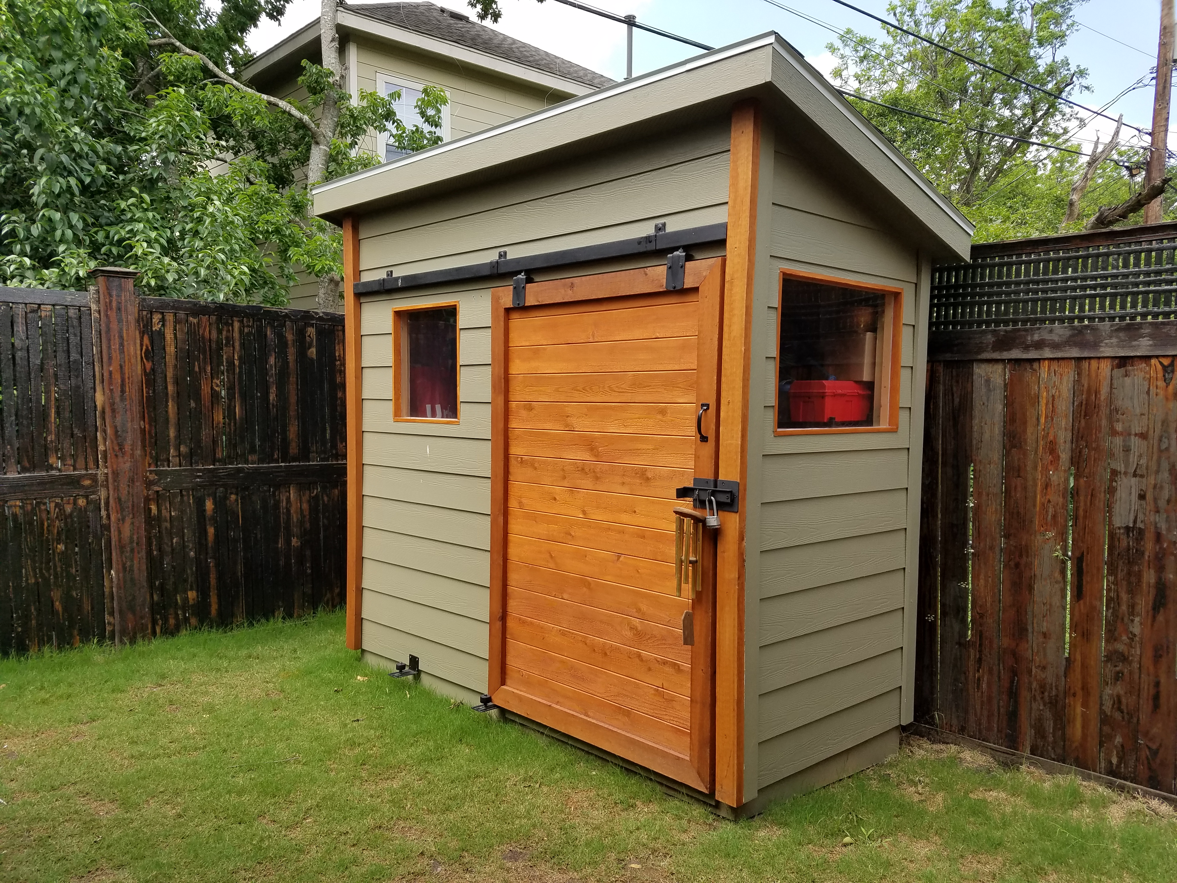 Pitch Roof Shed &amp; A 12x16 Premium Series Shed With 12 